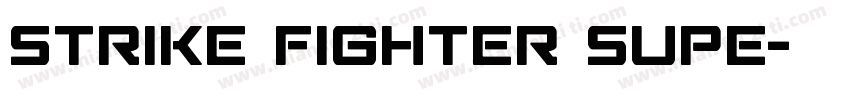 Strike Fighter Supe字体转换